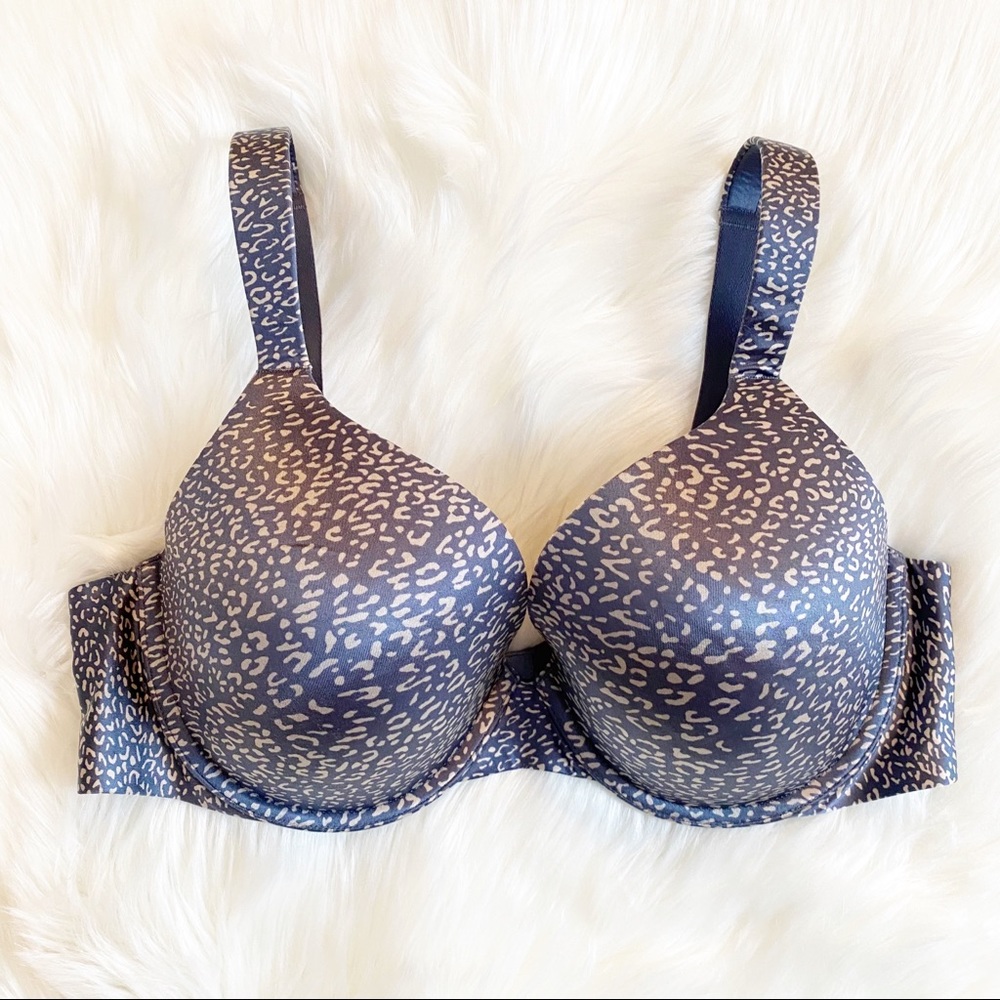 SOMA FULL COVERAGE SHAPING BRA LEOPARD PRINT 38C